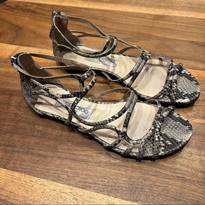 Jimmy Choo Python Sandals